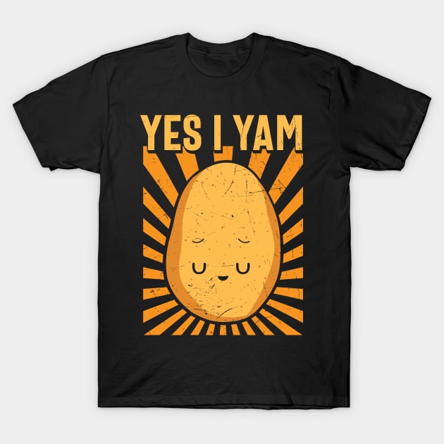 Yes I Yam Funny Potato Last Minute Matching Halloween Lazy Costume Gift T-Shirt by BadDesignCo